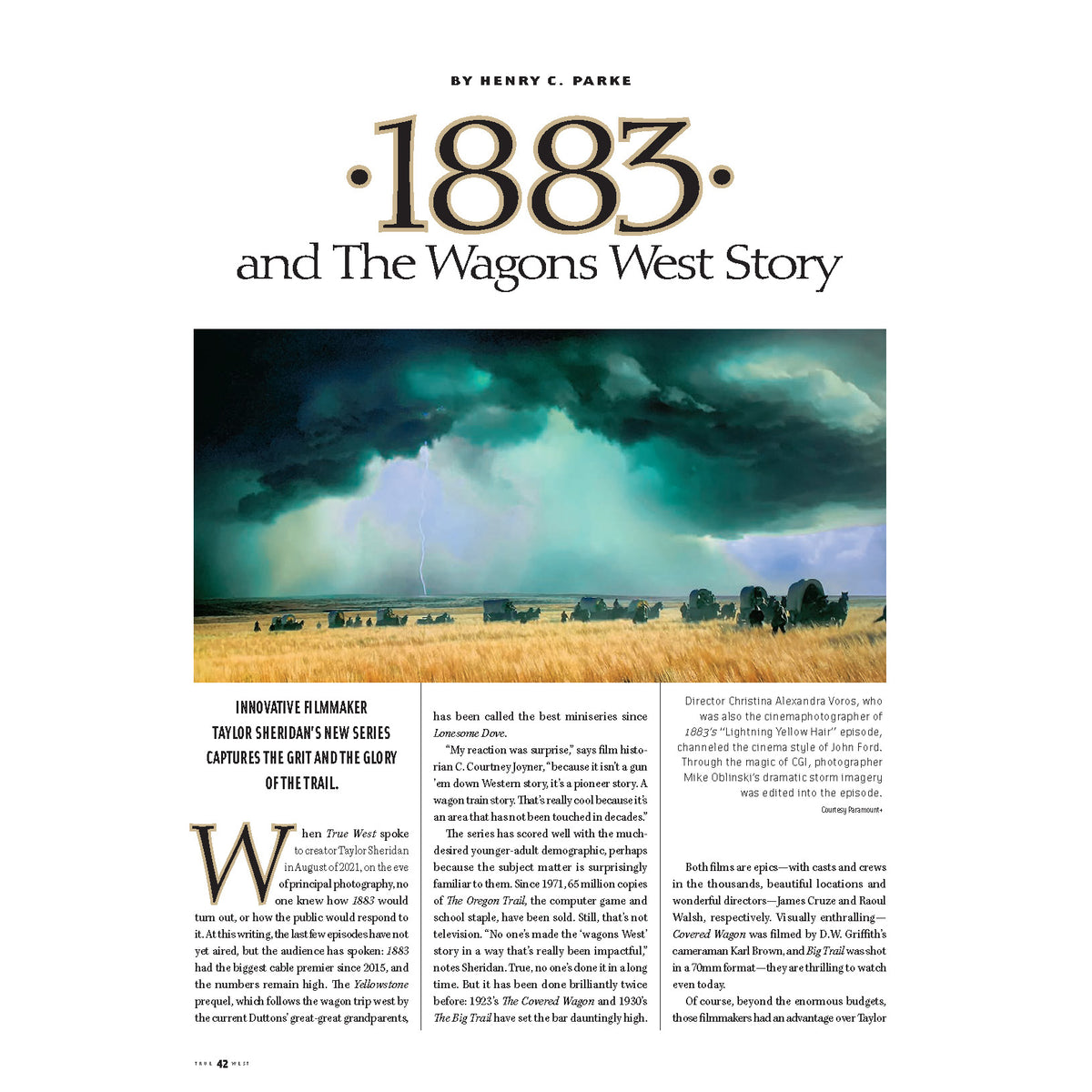 True West April 2022 - The True History Behind '1883'