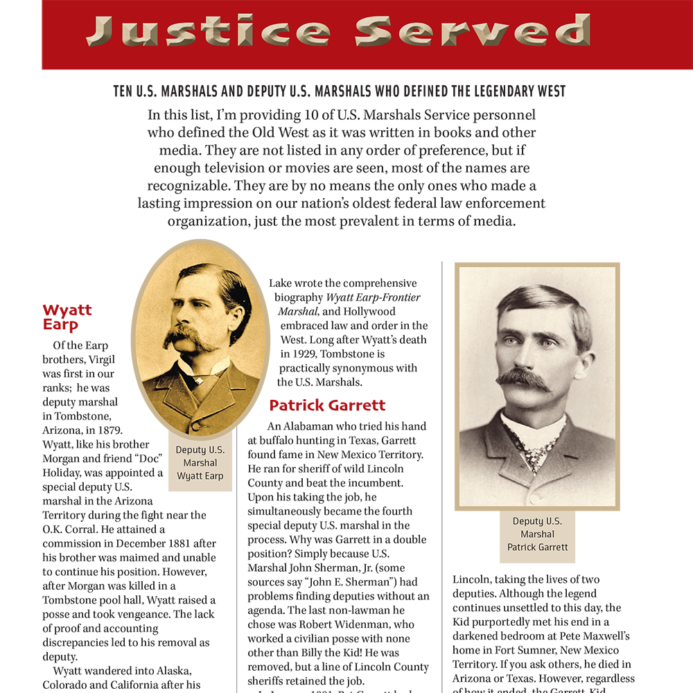 True West November 2023 - U.S. Marshals