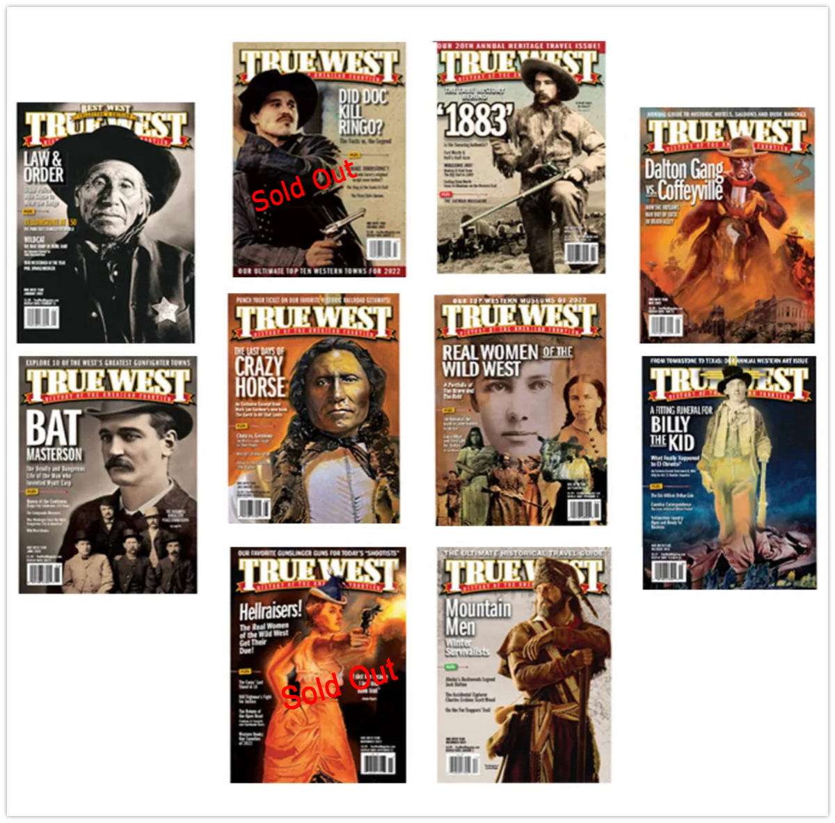 True West 2022 - Partial Set - 8/10 Issues!