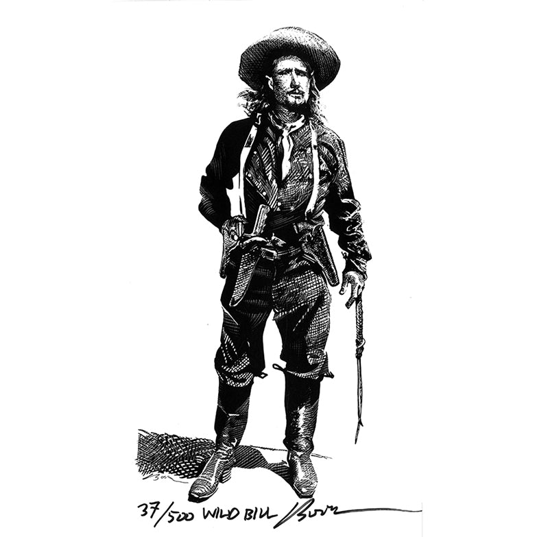 Wild Bill - Art Print by Bob Boze Bell by Bob Boze Bell